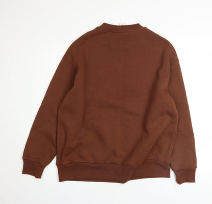 Womens UK Size 10 COLLUSION Brown Pullover Sweatshirt