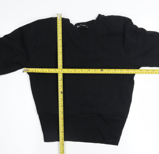 Womens UK Size 8 Zara Black Pullover Jumper