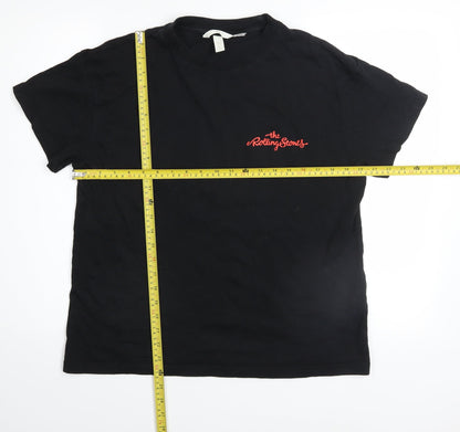 Mens UK Size S H&M Black  T-Shirt