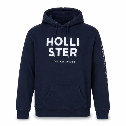 Mens UK Size M Hollister Blue Pullover Hoodie