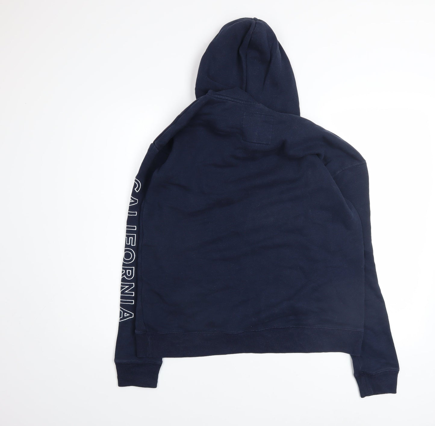 Mens UK Size M Hollister Blue Pullover Hoodie