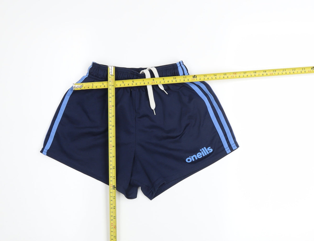 O'Neill Boys Blue 26in Athletic Shorts Drawstring Waist Polyester