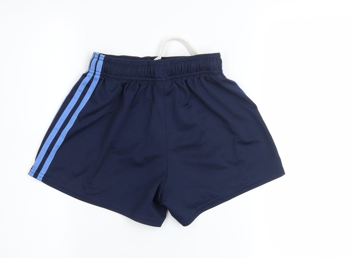 O'Neill Boys Blue 26in Athletic Shorts Drawstring Waist Polyester