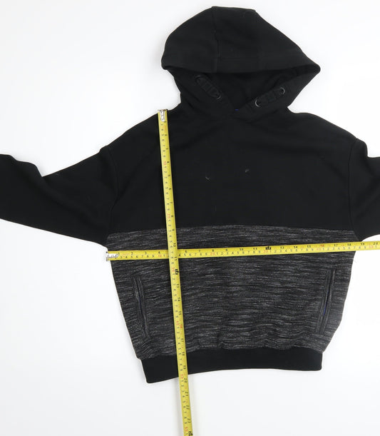 Boys UK Size 9-10 Years Marks and Spencer Black Pullover Hoodie
