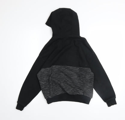 Boys UK Size 9-10 Years Marks and Spencer Black Pullover Hoodie