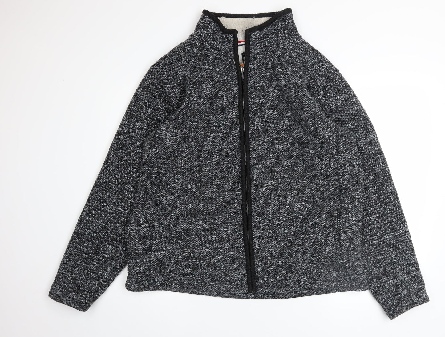 Mens UK Size XL Charles Norton Grey Full Zip Sweatshirt