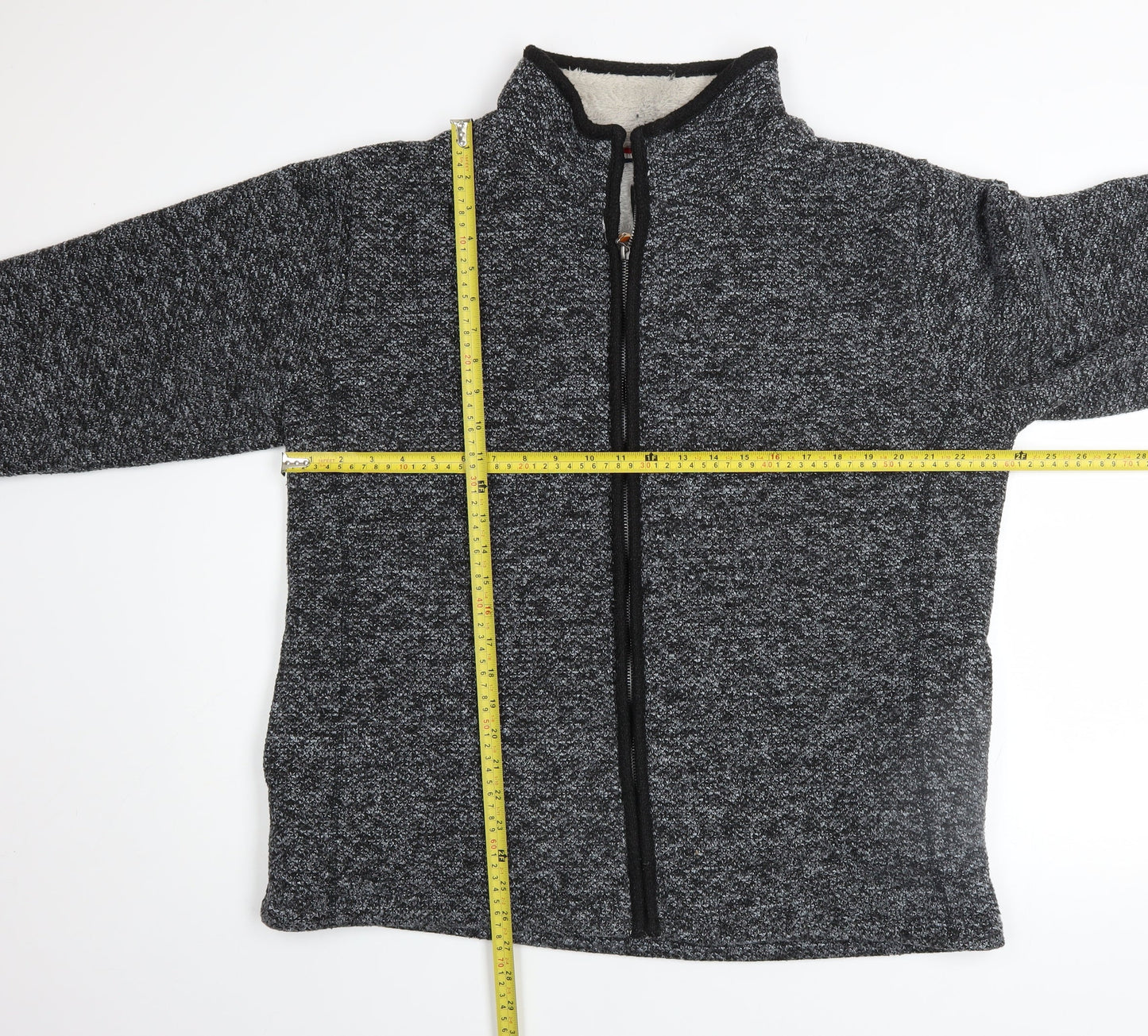 Mens UK Size XL Charles Norton Grey Full Zip Sweatshirt