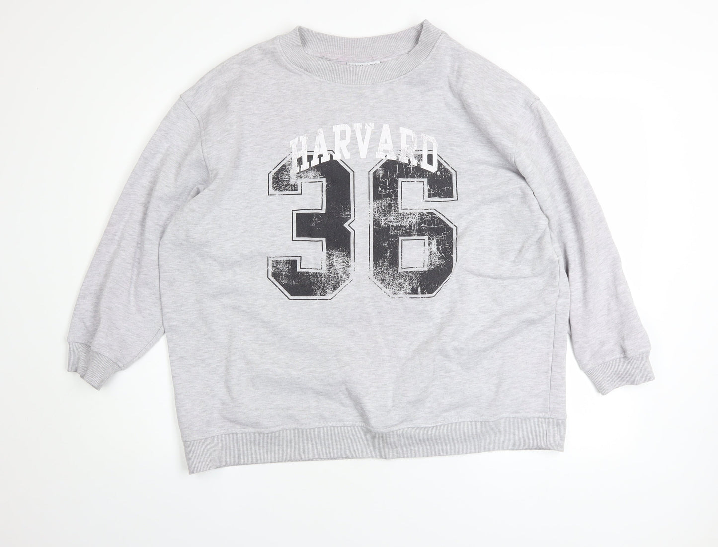 Womens UK Size 16 Harvard Grey Pullover Sweatshirt