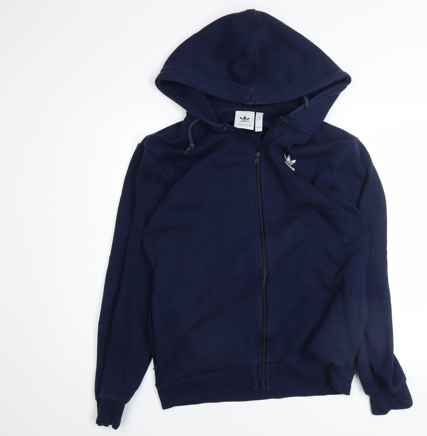 Mens UK Size S adidas Blue Full Zip Hoodie