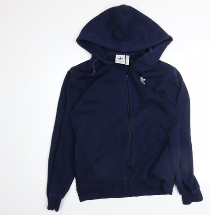 Mens UK Size S adidas Blue Full Zip Hoodie