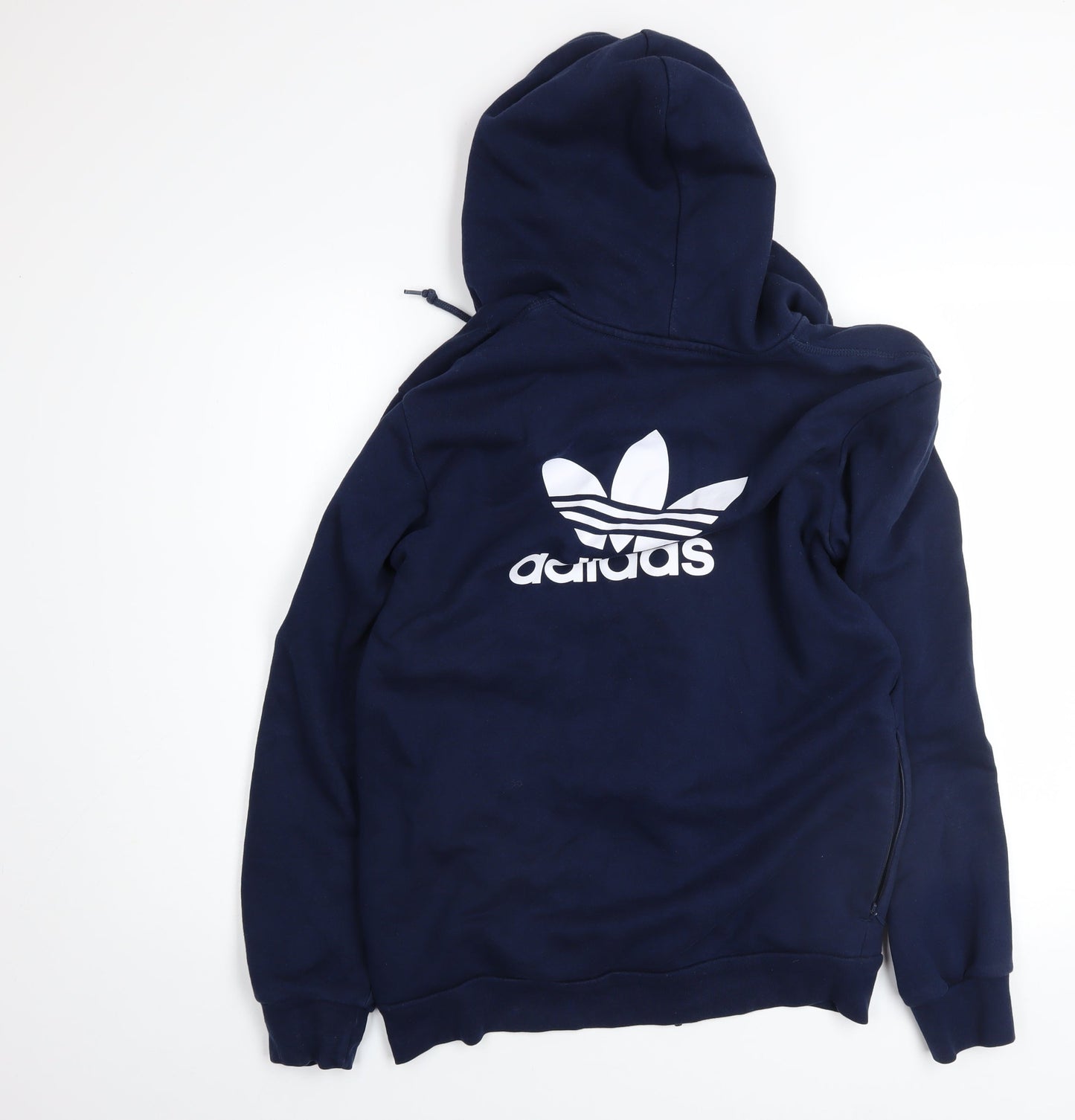 Mens UK Size S adidas Blue Full Zip Hoodie