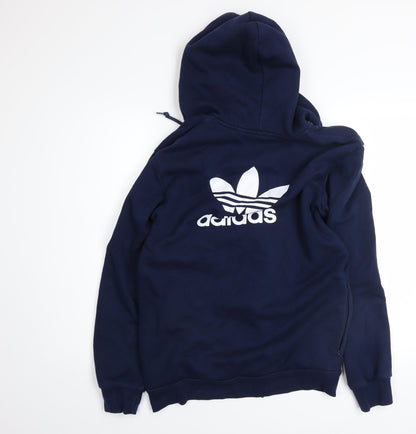 Mens UK Size S adidas Blue Full Zip Hoodie