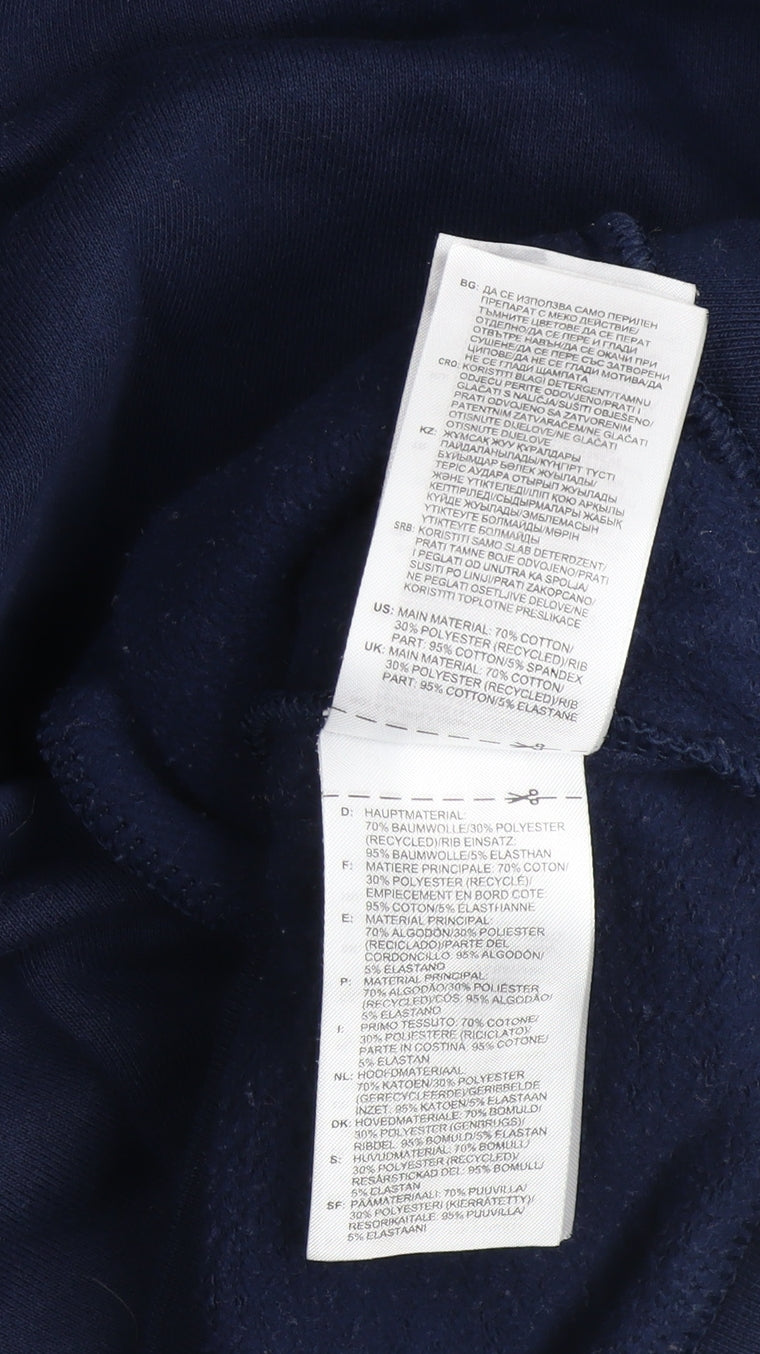 Mens UK Size S adidas Blue Full Zip Hoodie