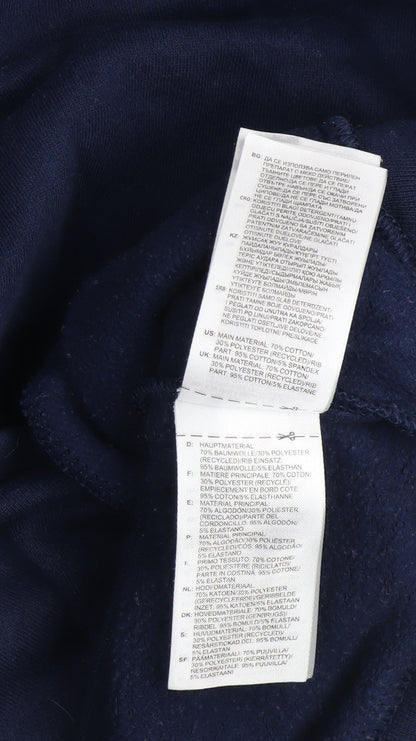 Mens UK Size S adidas Blue Full Zip Hoodie