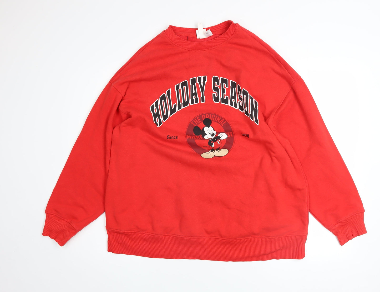 Womens UK Size XS H&M Red Pullover Sweatshirt