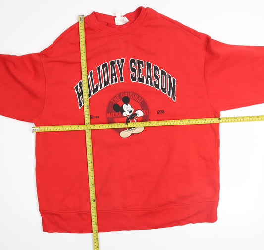 Womens UK Size XS H&M Red Pullover Sweatshirt