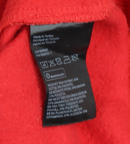 Womens UK Size XS H&M Red Pullover Sweatshirt