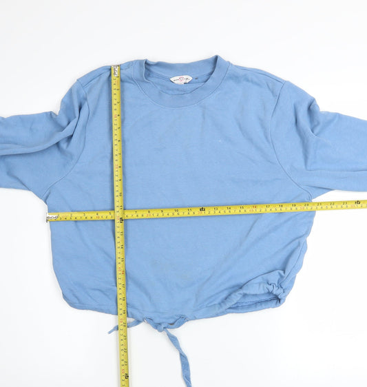 Womens UK Size M Neon Sheep Blue Pullover Sweatshirt