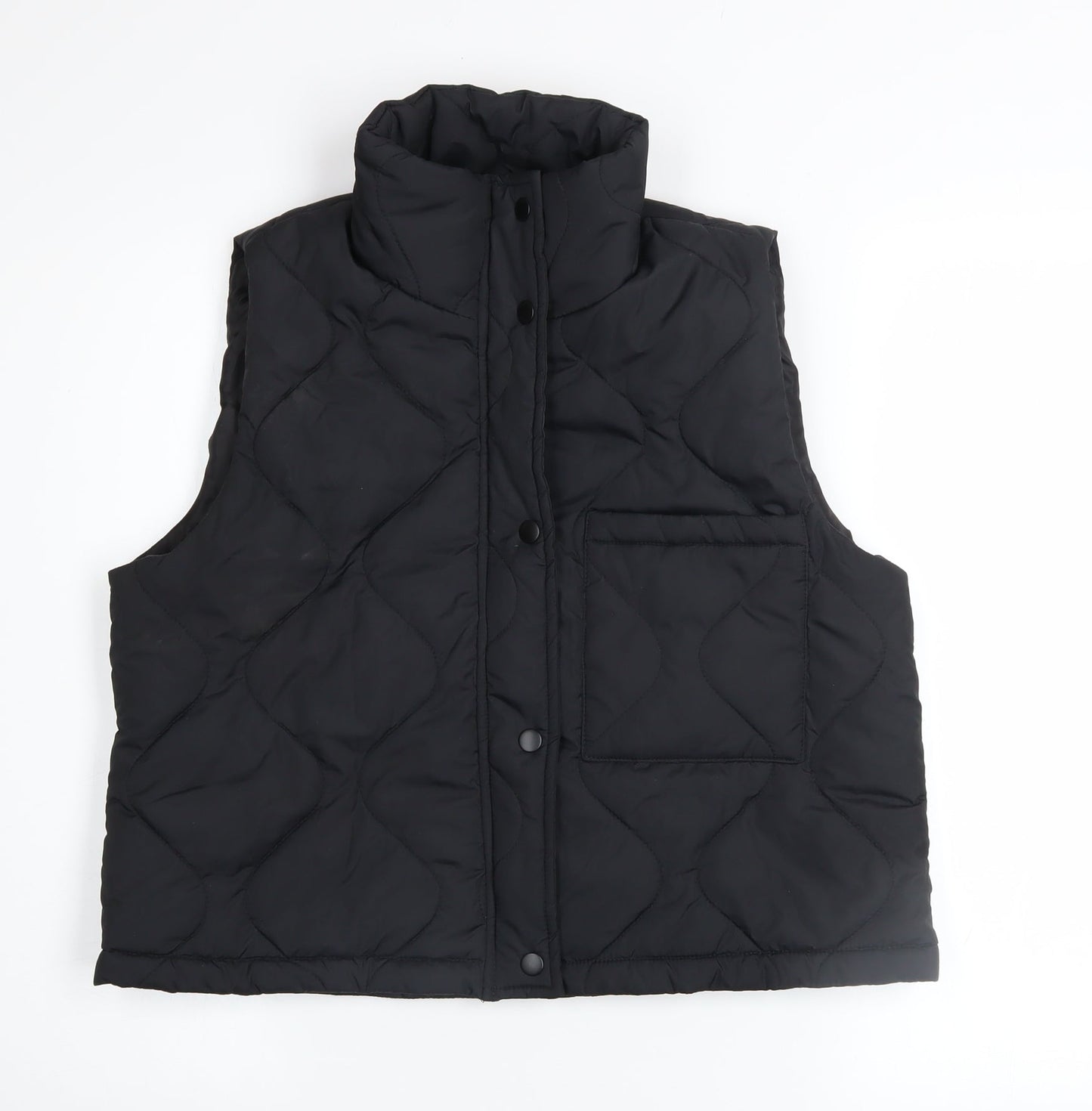 Womens UK Size 12 POET ROMANCE Black Quilted Coat