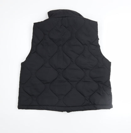 Womens UK Size 12 POET ROMANCE Black Quilted Coat