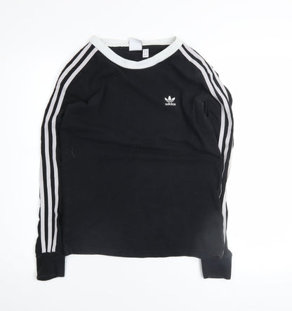 Womens UK Size 6 adidas Black Gym & Training Running & Jogging Yoga T-Shirt
