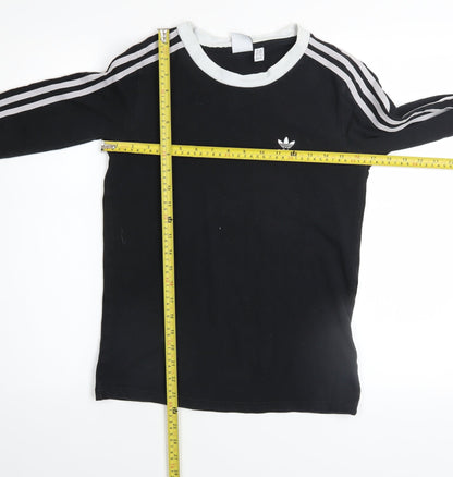 Womens UK Size 6 adidas Black Gym & Training Running & Jogging Yoga T-Shirt