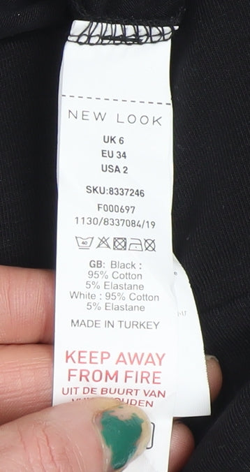 Womens UK Size 6 New Look  Ankle Black Leggings