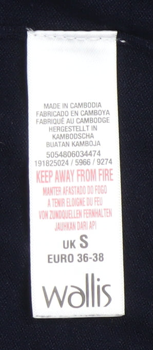 Womens UK Size S Wallis Black Cardigan Jumper