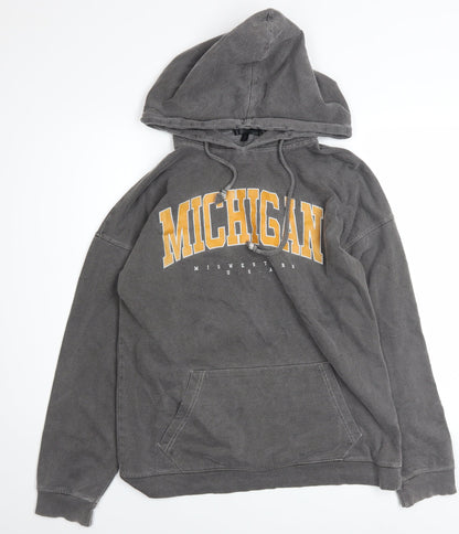 Womens UK Size 8 Missguided Grey Pullover Hoodie