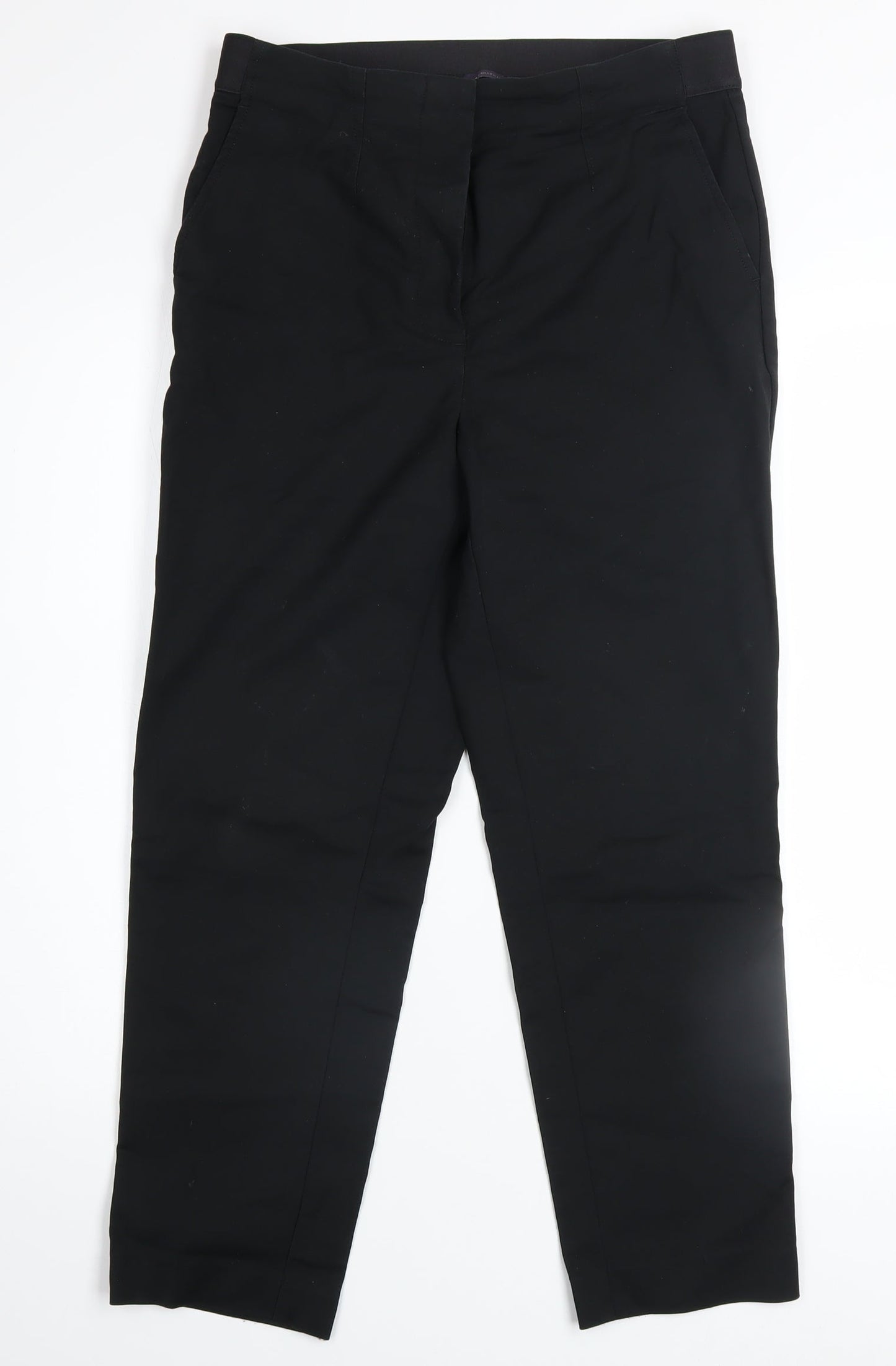 Womens UK Size 10 Marks and Spencer Slim Fit Business Casual Workwear Black Trou