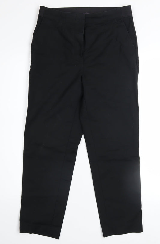 Womens UK Size 10 Marks and Spencer Slim Fit Business Casual Workwear Black Trou
