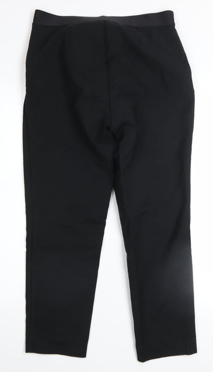 Womens UK Size 10 Marks and Spencer Slim Fit Business Casual Workwear Black Trou