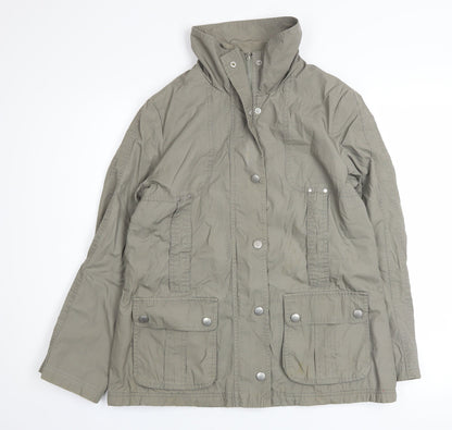 Womens UK Size 12 Marks and Spencer Green Anorak Coat