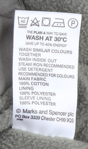 Womens UK Size 12 Marks and Spencer Green Anorak Coat