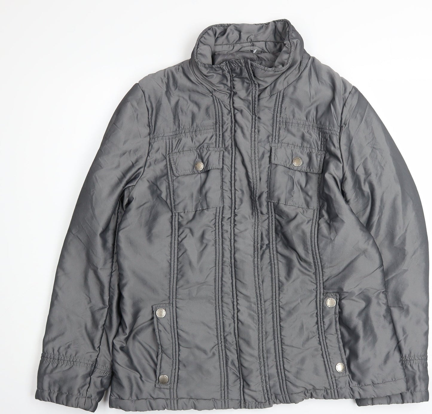 Womens UK Size 14 Debenhams Grey Basic Jacket