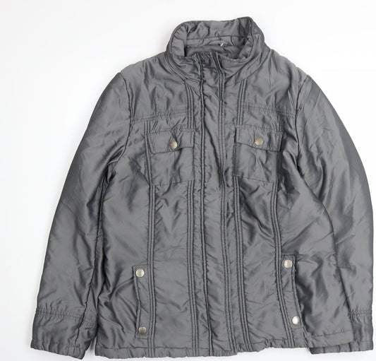 Womens UK Size 14 Debenhams Grey Basic Jacket