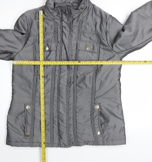 Womens UK Size 14 Debenhams Grey Basic Jacket