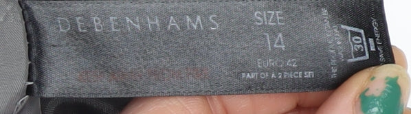 Womens UK Size 14 Debenhams Grey Basic Jacket