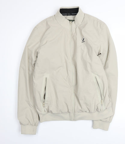 Mens UK Size M Superdry Beige Bomber Jacket