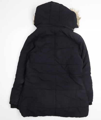 Womens UK Size XL Foreign Culture by Fort Collins Black Puffer Jacket