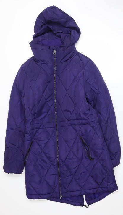 Womens UK Size 8 Marks and Spencer Purple Puffer Jacket