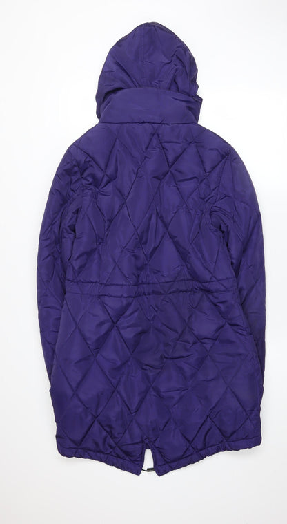 Womens UK Size 8 Marks and Spencer Purple Puffer Jacket