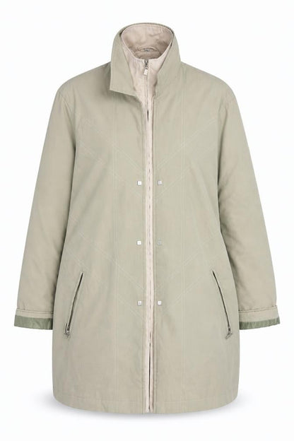 Womens UK Size 14 Klass Collection Beige Rain Coat