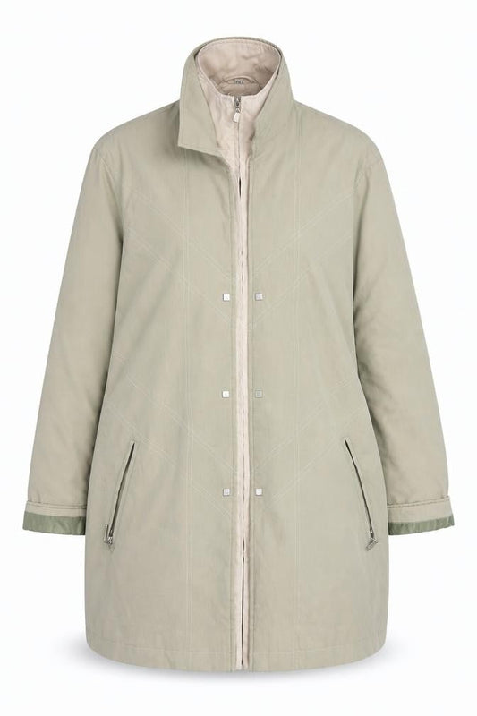 Womens UK Size 14 Klass Collection Beige Rain Coat