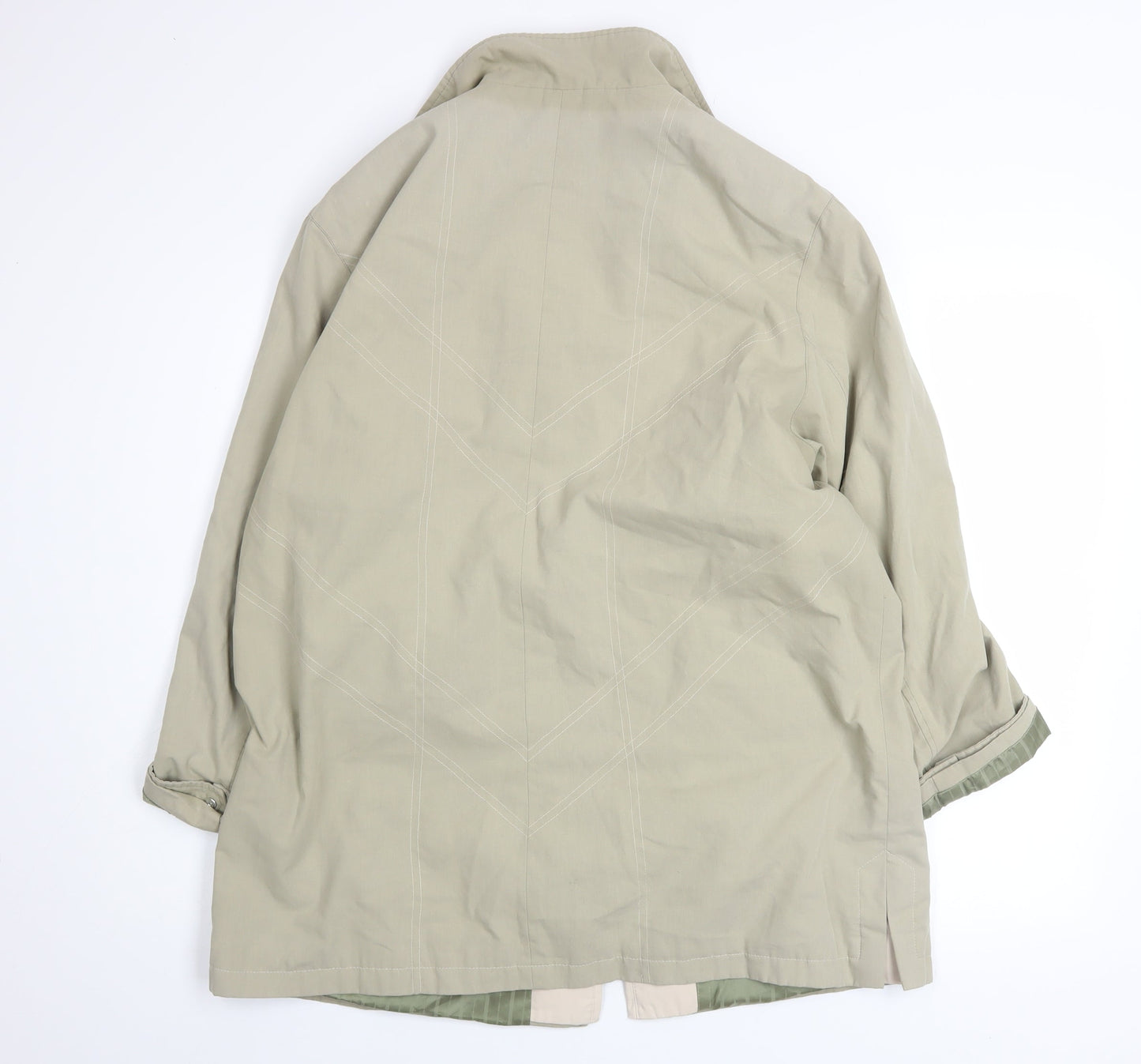 Womens UK Size 14 Klass Collection Beige Rain Coat