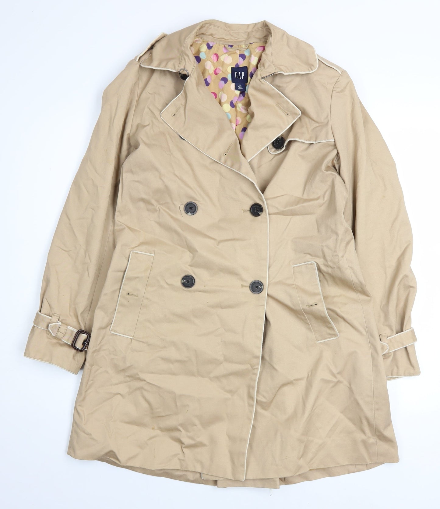 Womens UK Size S Gap Beige Trench Coat