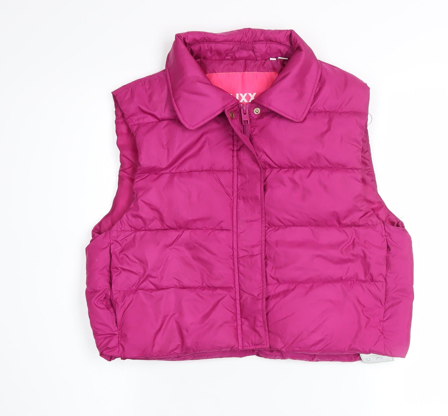 Womens UK Size XS JJXX Pink Puffer Jacket