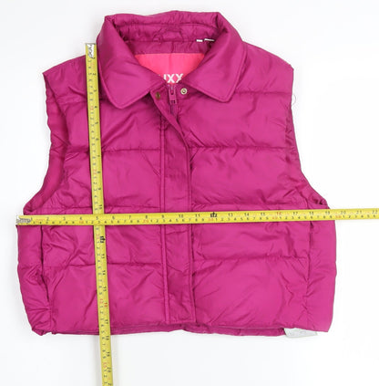 Womens UK Size XS JJXX Pink Puffer Jacket
