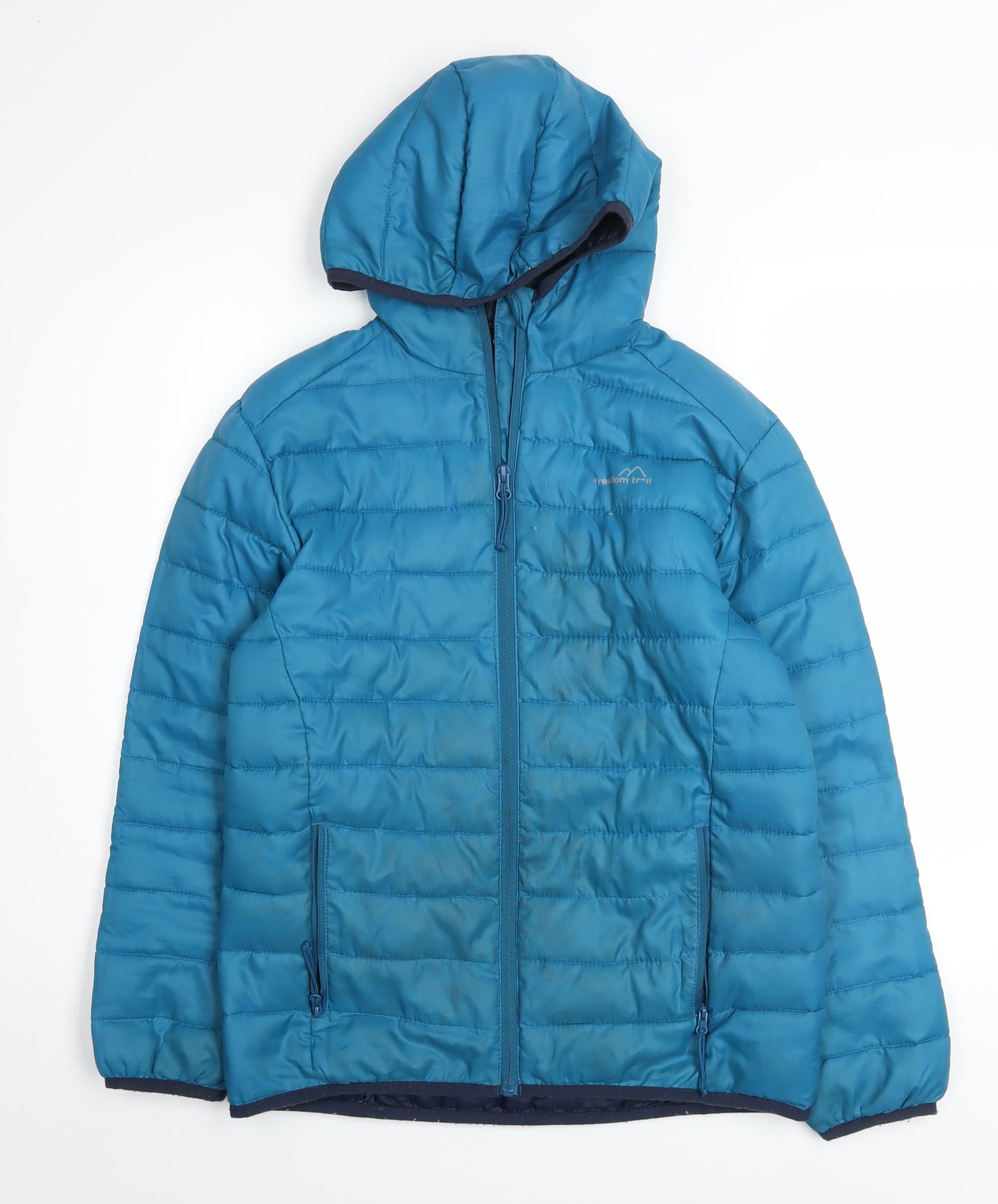 Boys UK Size 11-12 Years Freedom Trail Blue Puffer Jacket