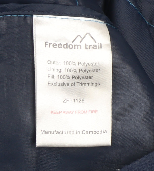 Boys UK Size 11-12 Years Freedom Trail Blue Puffer Jacket